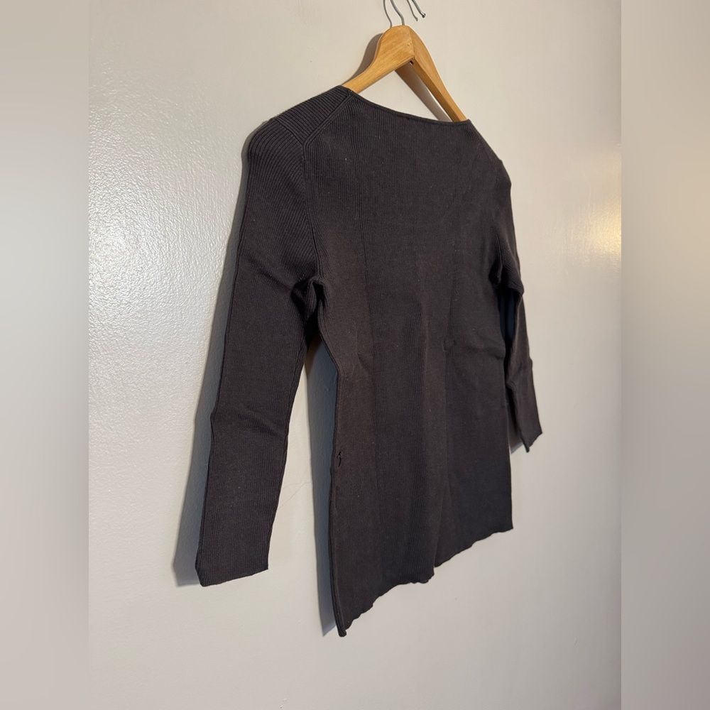 SALE! Brown Talbots Ribbed Sweater Y2K Size S EUC - Picture 4 of 5